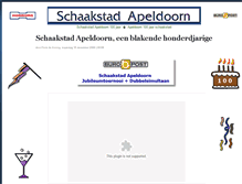 Tablet Screenshot of 100jaar.schaakstad-apeldoorn.nl